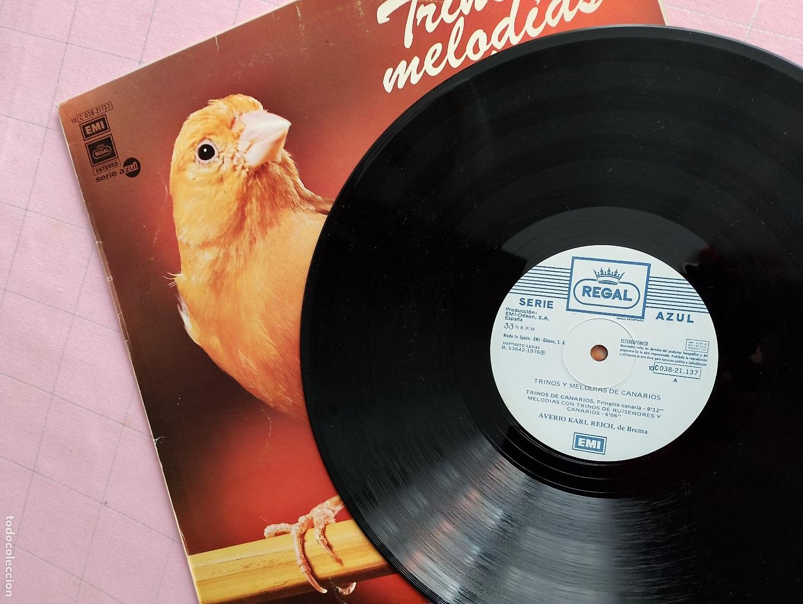 Discos de vinilo: trinos y melodias de canarios, 1976 - Foto 3