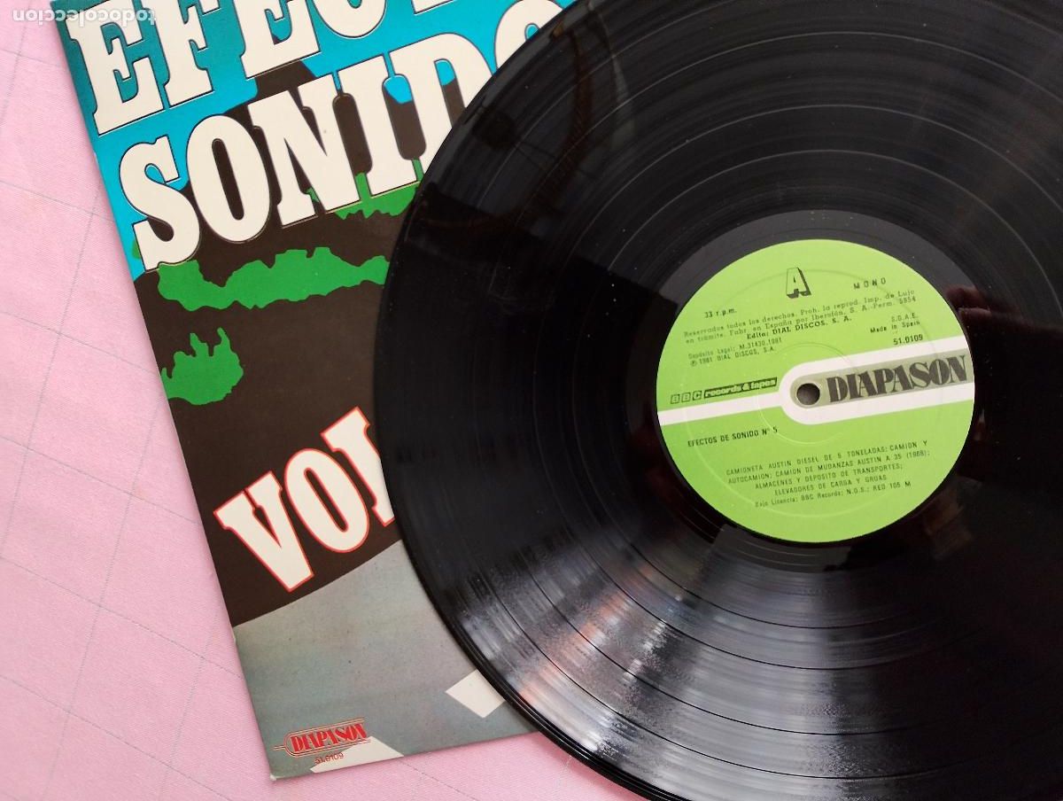 Discos de vinilo: efectos de sonido vol 5, diapason 1981 - Foto 3