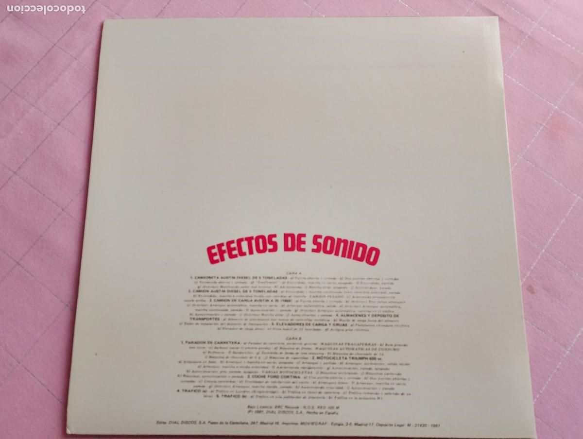 Discos de vinilo: efectos de sonido vol 5, diapason 1981 - Foto 4