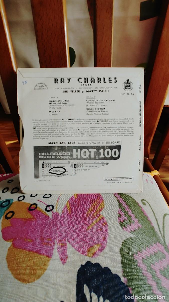 Discos de vinilo: RAY CHARLES-EP MARCHATE JACK +3 - Foto 2