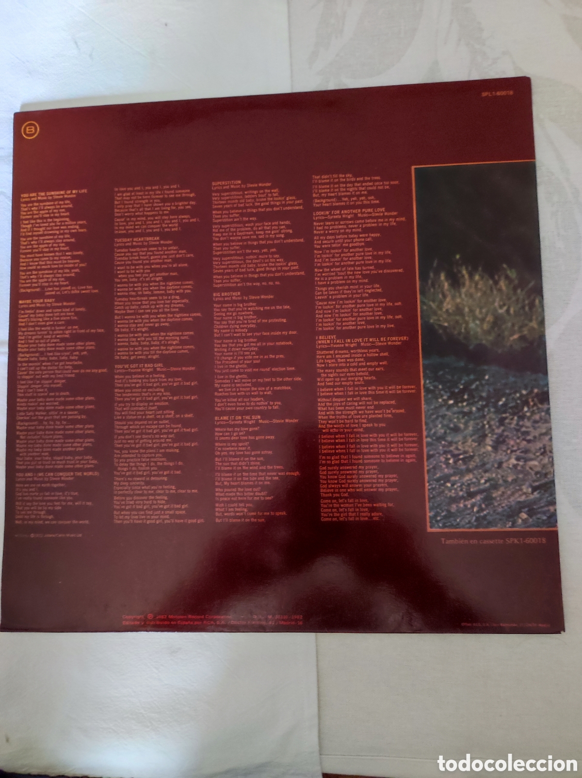 Discos de vinilo: STEVIE WONDER - TALKING BOOK - Foto 2