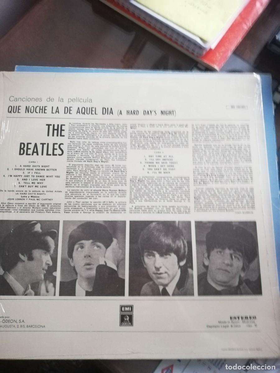 Discos de vinilo: THE BEATLES (QUE NOCHE LA DE AQUEL DIA) - Foto 2
