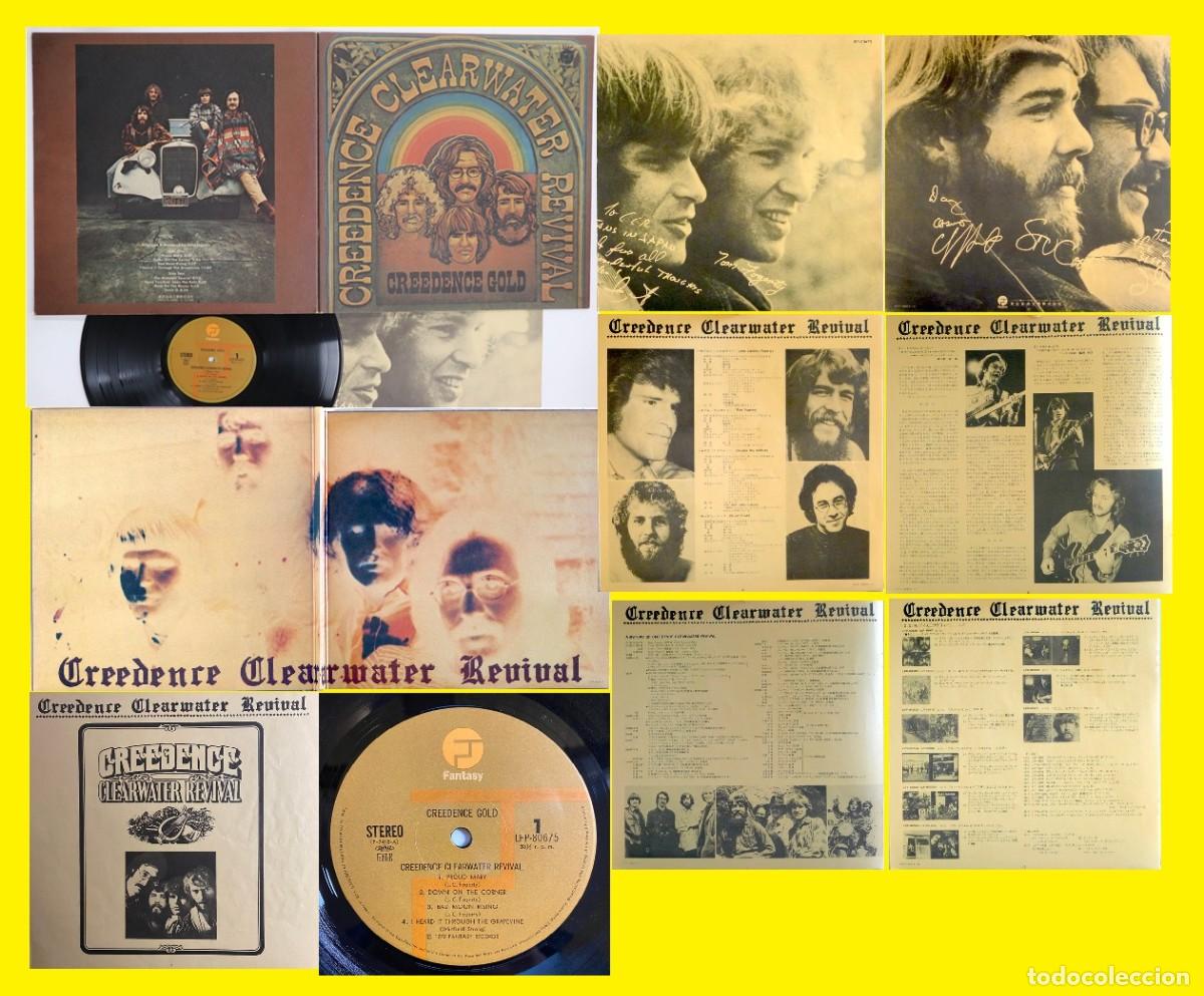 Discos de vinilo: CREEDENCE CLEARWATER REVIVAL, creedence gold 72 SUPER CARPETA EDIT SOLO JAPAN + 12 PAG LIBRETO EXC