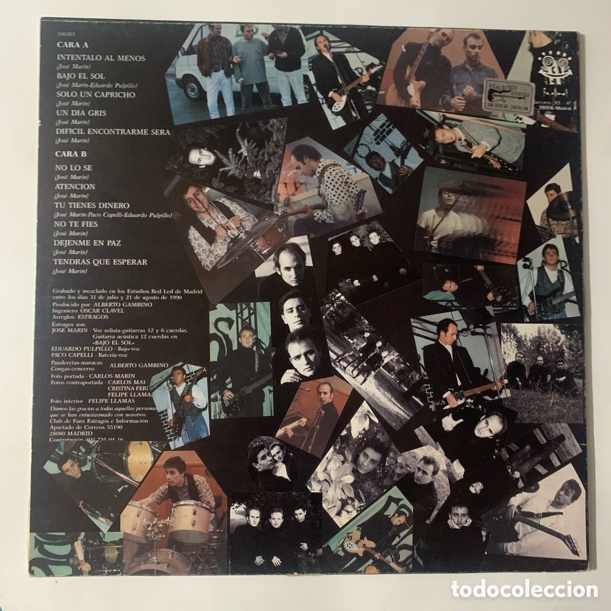 Discos de vinilo: lp Estragos - estragos de 1990 - Foto 2