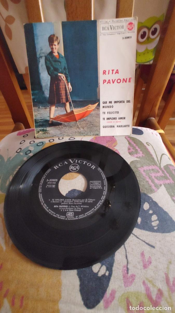 Discos de vinilo: RITA PAVONE-EP QUE ME IMPORTA DEL MUNDO +3 - Foto 1
