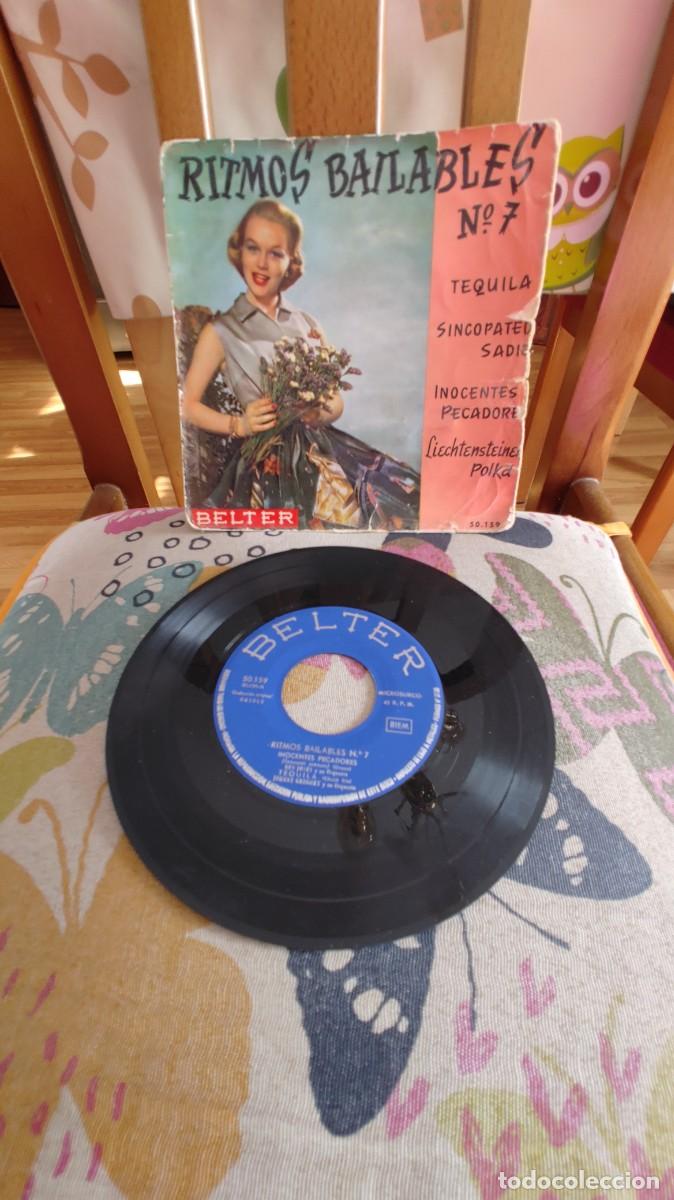 Discos de vinilo: RITMOS BAILABLES N&ordm; 7-EP TEQUILA +3 - Foto 1