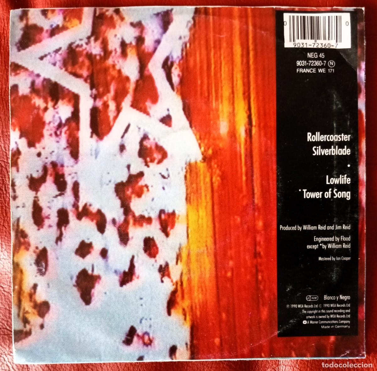 Discos de vinilo: THE JESUS AND MARY CHAIN - ROLLERCOASTER 7&rdquo; E.P. - Foto 2