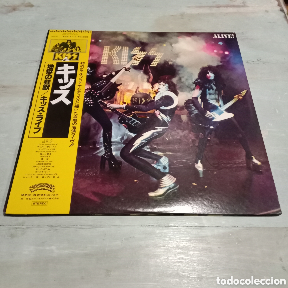Discos de vinilo: KISS - ALIVE! - LP DOBLE GATEFOLD - Foto 2