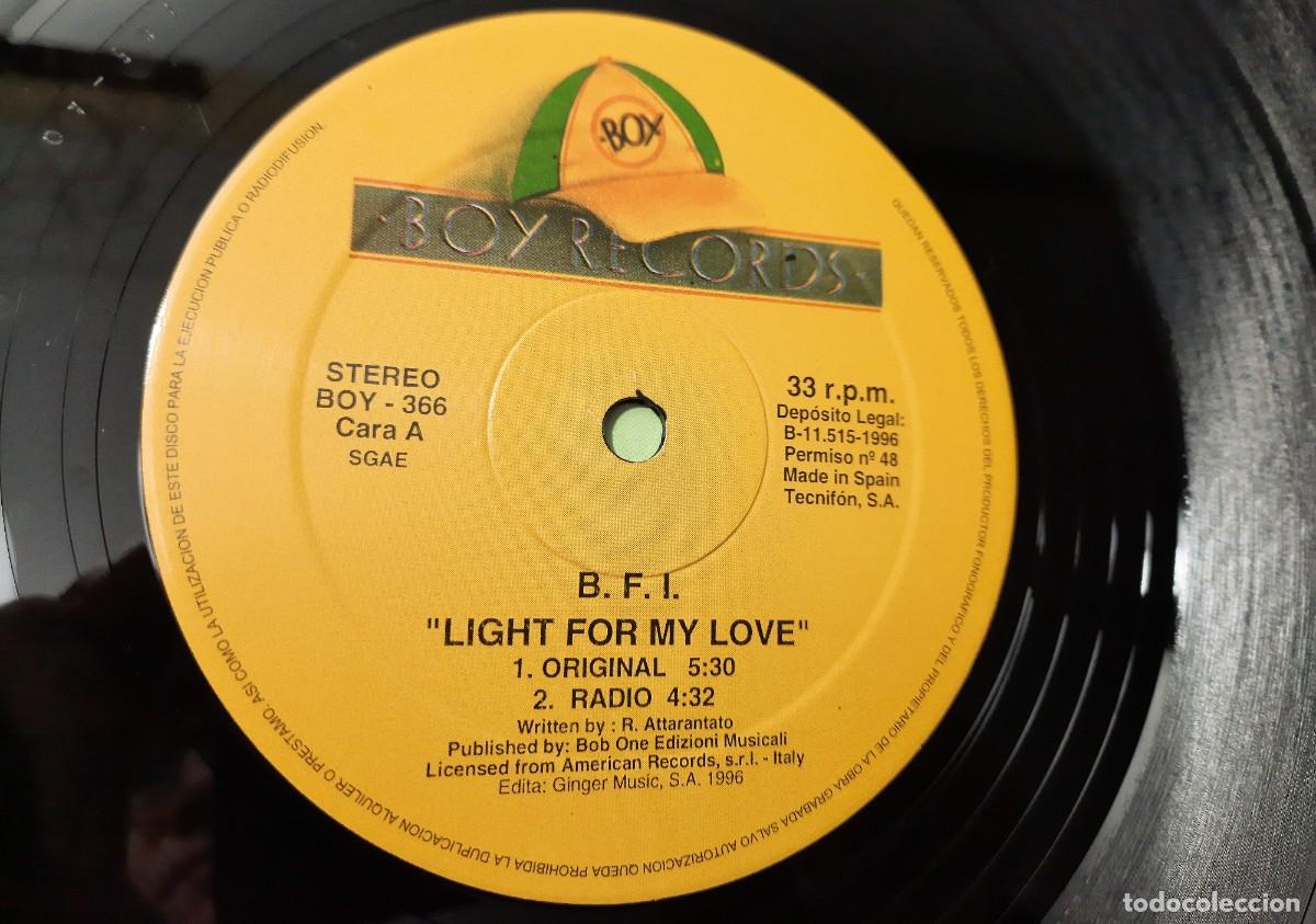 Discos de vinilo: B. F. I. &lrm;&ndash; Light for my love - Foto 3