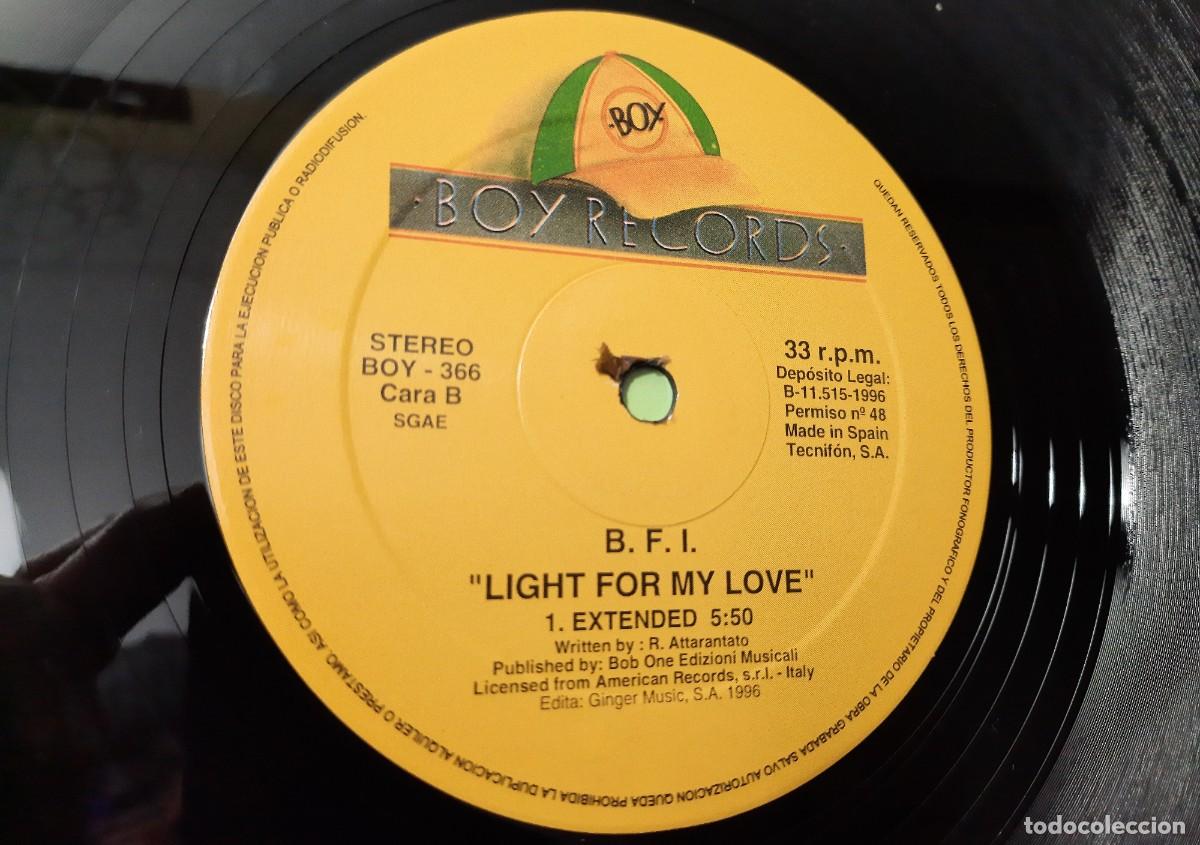 Discos de vinilo: B. F. I. &lrm;&ndash; Light for my love - Foto 4