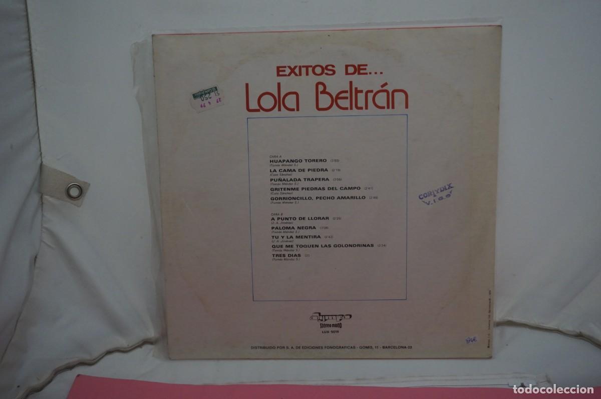 Discos de vinilo: LP - EXITOS DE... LOLA BELTRAN - DISCO COMO NUEVO - Foto 3