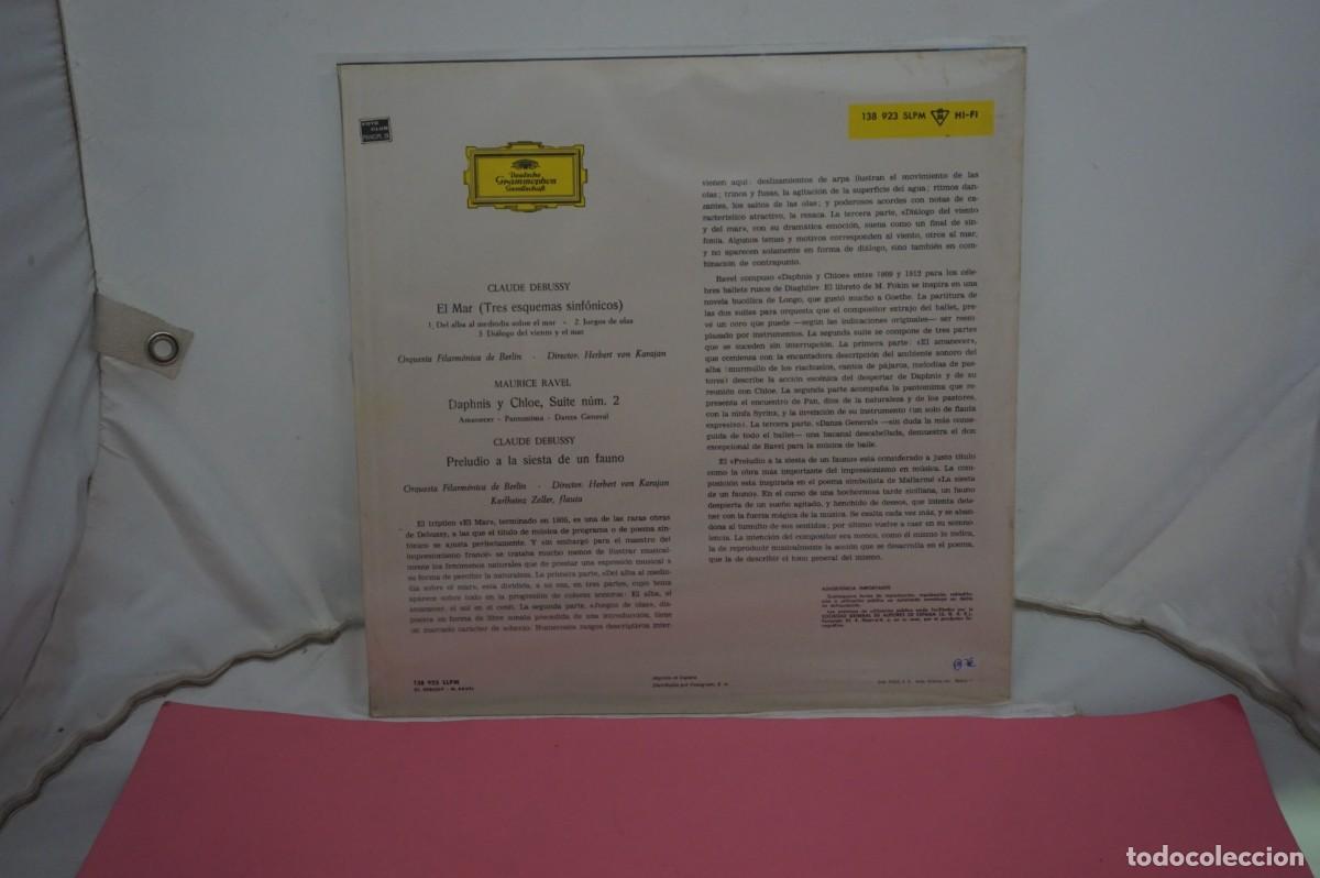 Discos de vinilo: LP - CR DEBUSSY - EL MAR - DISCO COMO NUEVO - Foto 3