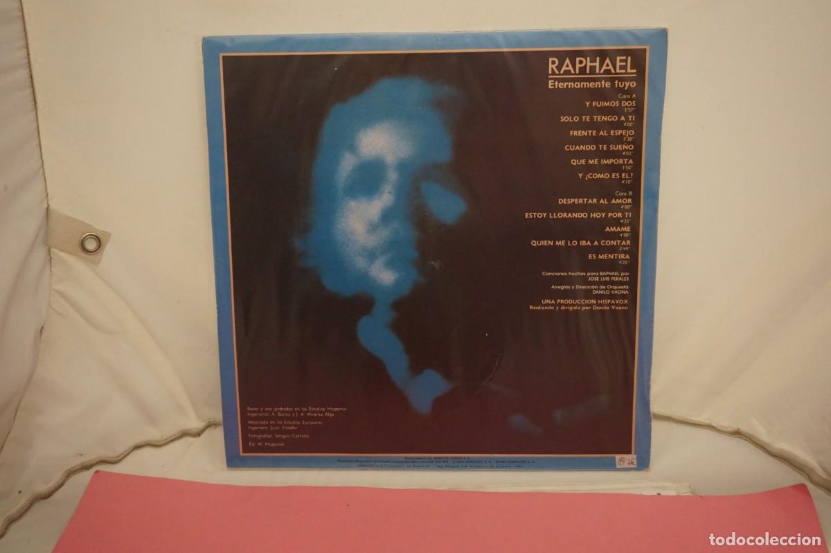 Discos de vinilo: LP - RAPHAEL - ETERNAMENTE TUYO - DISCO COMO NUEVO - Foto 3