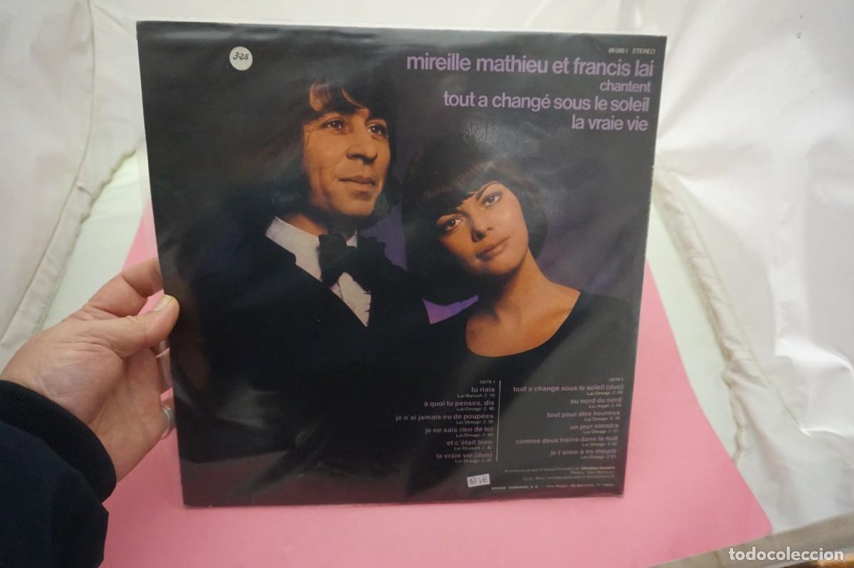 Discos de vinilo: LP - MIREILLE MATHIEU - CHANTE FRANCIS LAI / DISCO EN EXCELENTE ESTADO - Foto 3