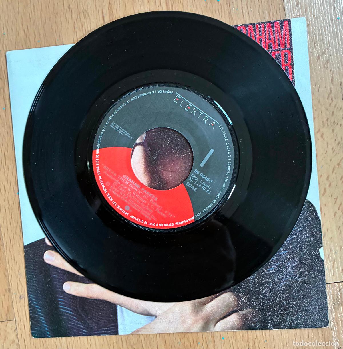 Discos de vinilo: GRAHAM PARKER, BREAK THEM DOWN, SINGLE - Foto 4