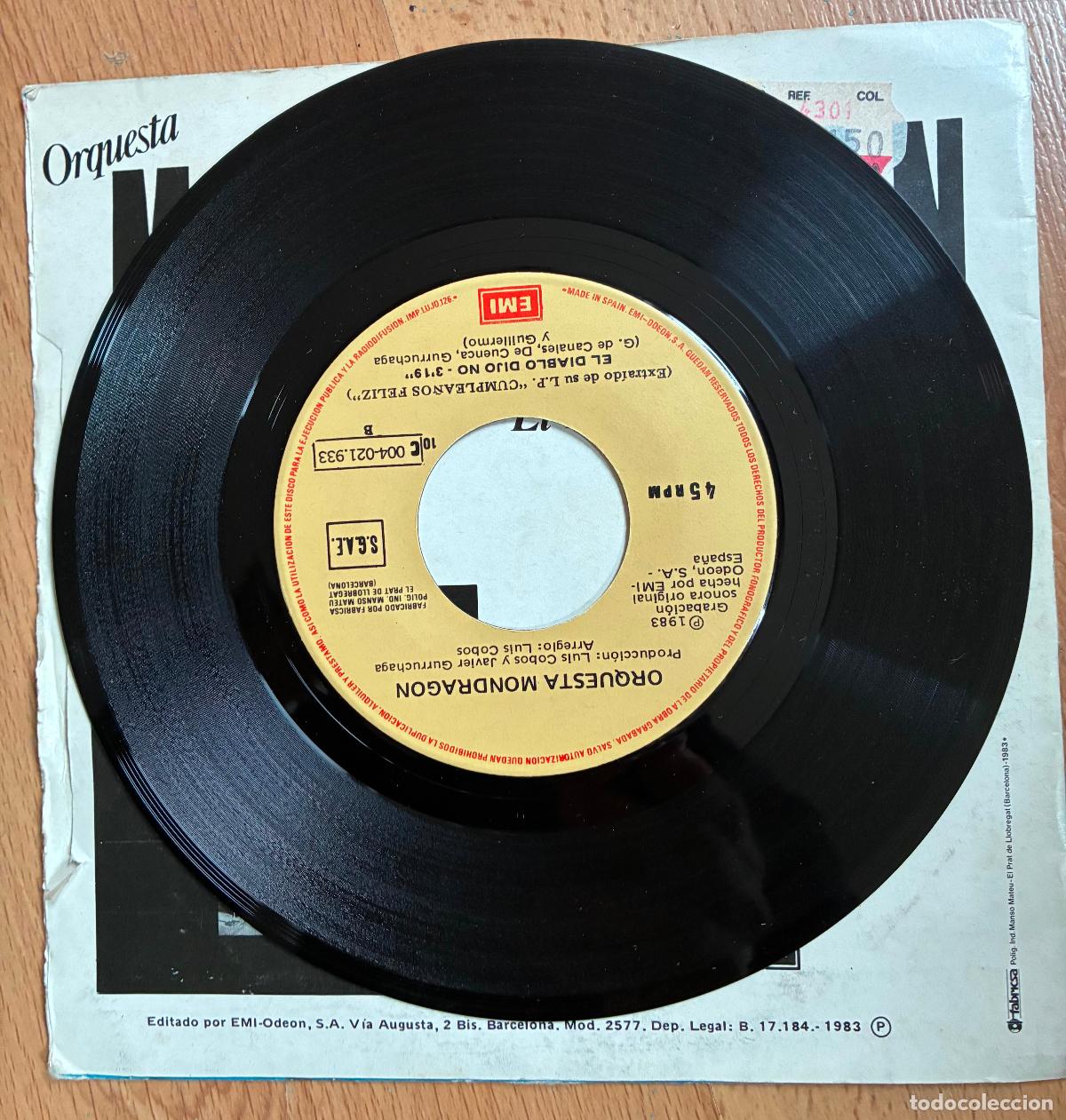 Discos de vinilo: ORQUESTA MONDRAGON, Barba Azul, SINGLE - Foto 4