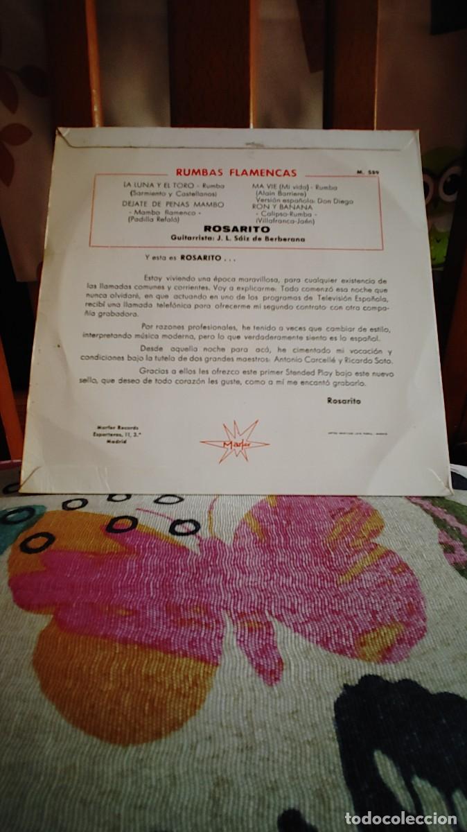 Discos de vinilo: ROSARIO-EP LA LUNA Y EL TORO +3 - Foto 2