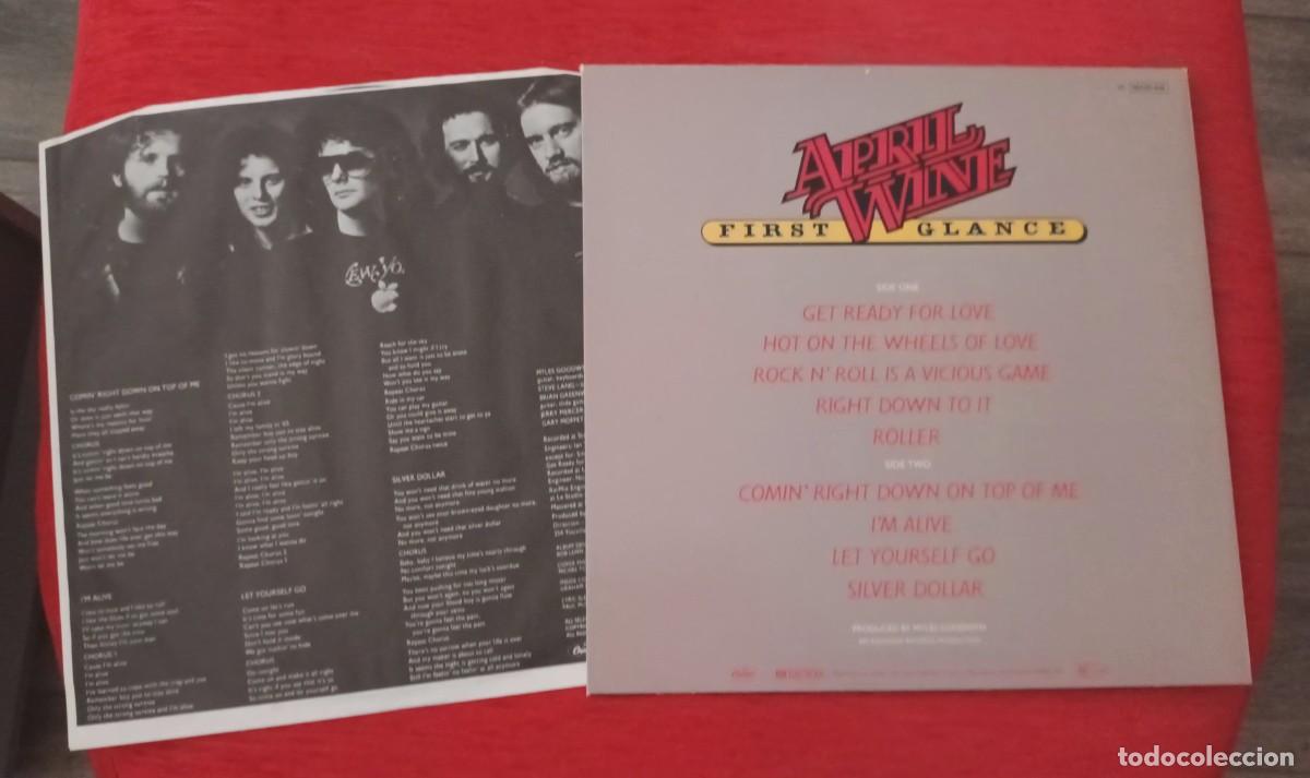 Discos de vinilo: APRIL WINE - FIRST GLANCE - LP - Foto 4
