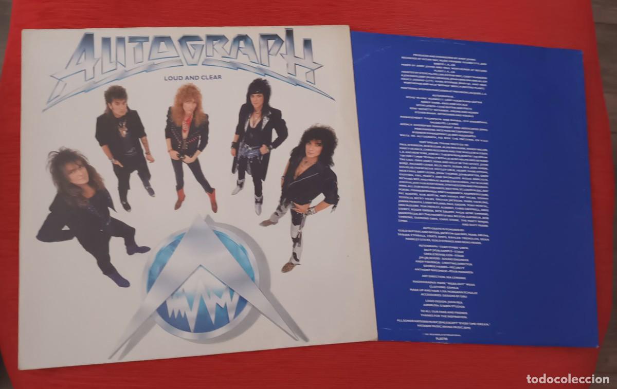 Discos de vinilo: AUTOGRAPH - LOUD AND CLEAR - LP - Foto 3