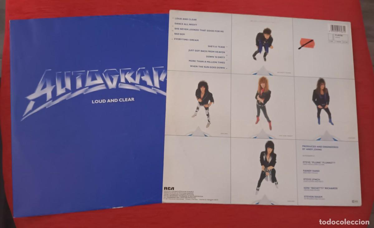 Discos de vinilo: AUTOGRAPH - LOUD AND CLEAR - LP - Foto 4