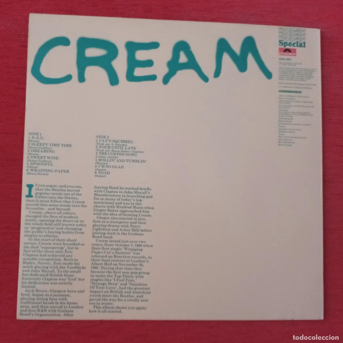Discos de vinilo: CREAM - LP. CREAM - POLYDOR - Foto 2