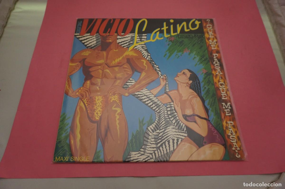 Discos de vinilo: MAXI SINGLE - VICIO LATINO - DISCO MIX - Foto 1