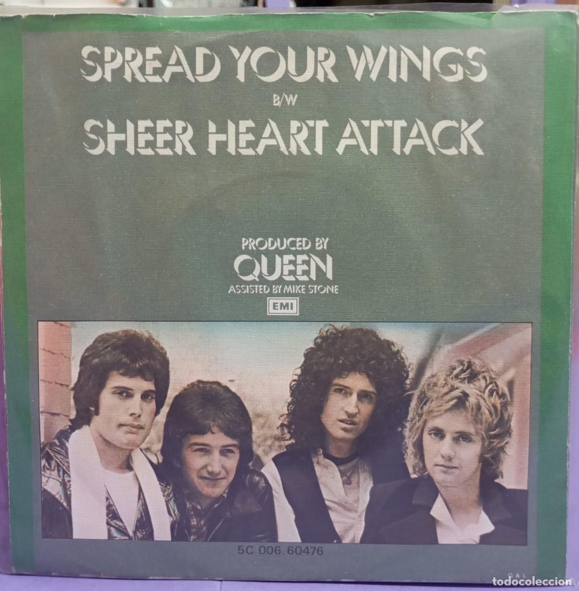 Discos de vinilo: Queen &ndash; Spread Your Wings / Sheer Heart Attack , 1978 EMI - Foto 2