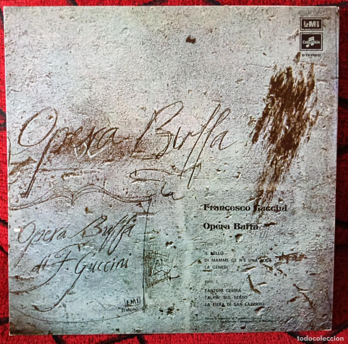 Discos de vinilo: FRANCESCO GUCCINI ** Opera Buffa ** VINILO LP ITALIA 1973 - Foto 2