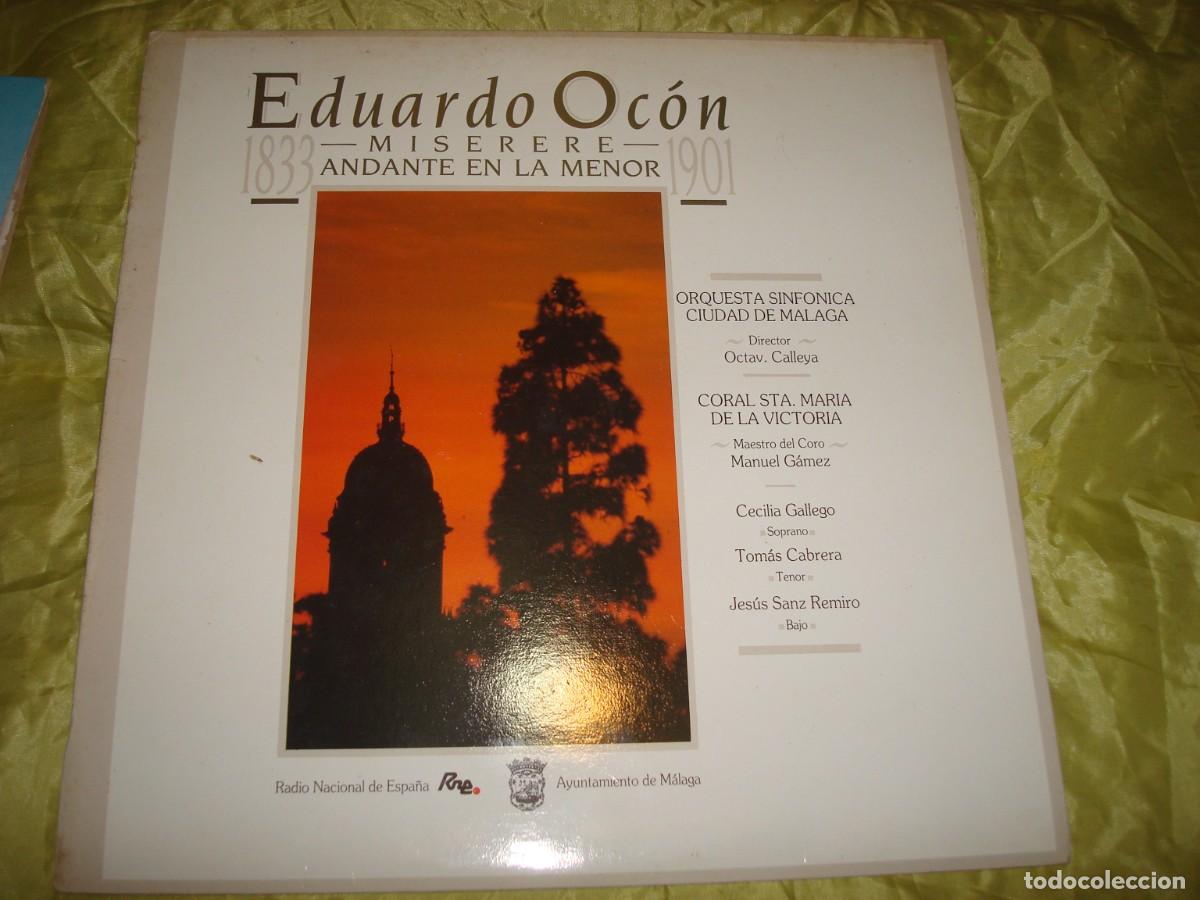 Discos de vinilo: EDUARDO OCON. MISERERE ANDANTE EN LA MENOR. OCTAV CALLEYA. CON INSERT. IMPECABLE - Foto 1