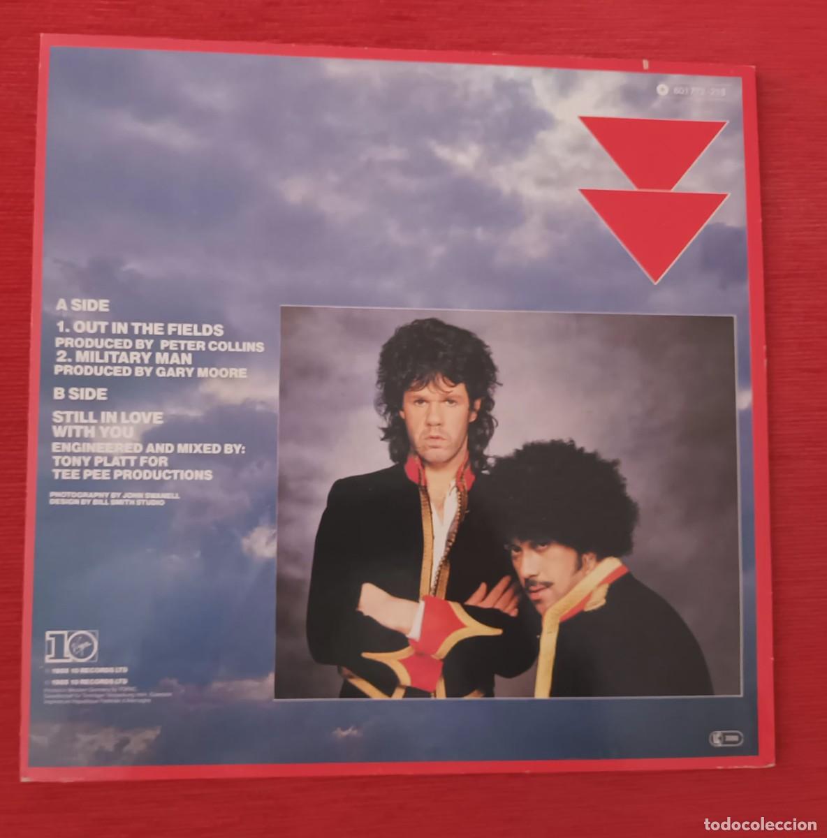 Discos de vinilo: GARY MOORE & PHIL LYNOTT - OUT IN THE FIELDS (MAXI SINGLE 3 TRACKS) - Foto 2