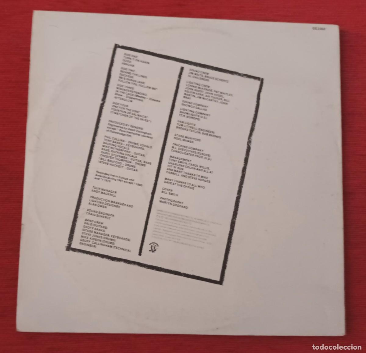 Discos de vinilo: GENESIS - THREE SIDES LIVE - 2 LPS - Foto 2
