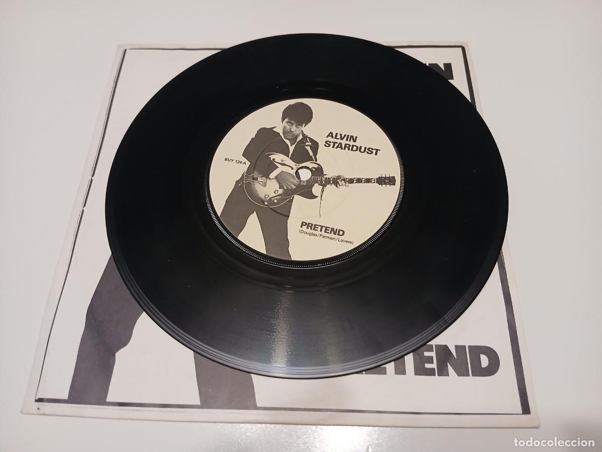 Discos de vinilo: Single de Alvin Stardust -Pretend- (1981) - Foto 4