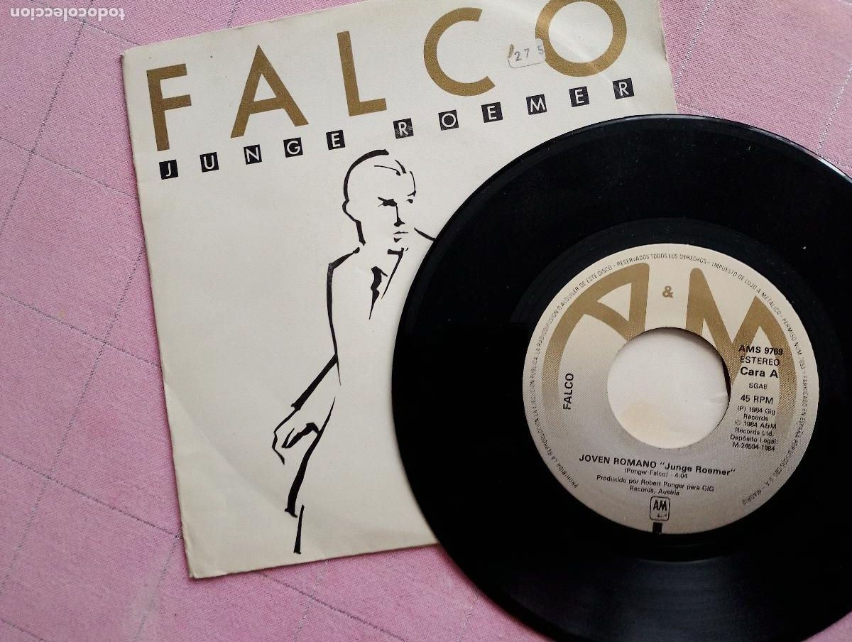 Discos de vinilo: Falco &lrm;&ndash; Junge Roemer 1984 ed espa&ntilde;ola - Foto 2
