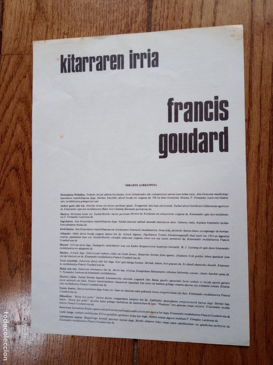 Discos de vinilo: Francis Goudard - kitarraren irria - Foto 4
