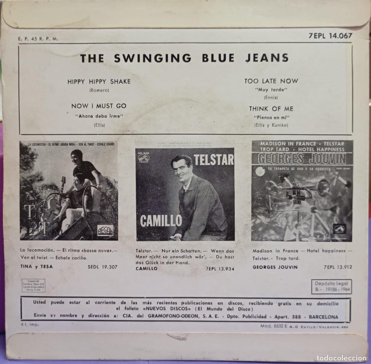 Discos de vinilo: SHAKE - SWINGING BLUE JEANS - 1964 - Foto 2