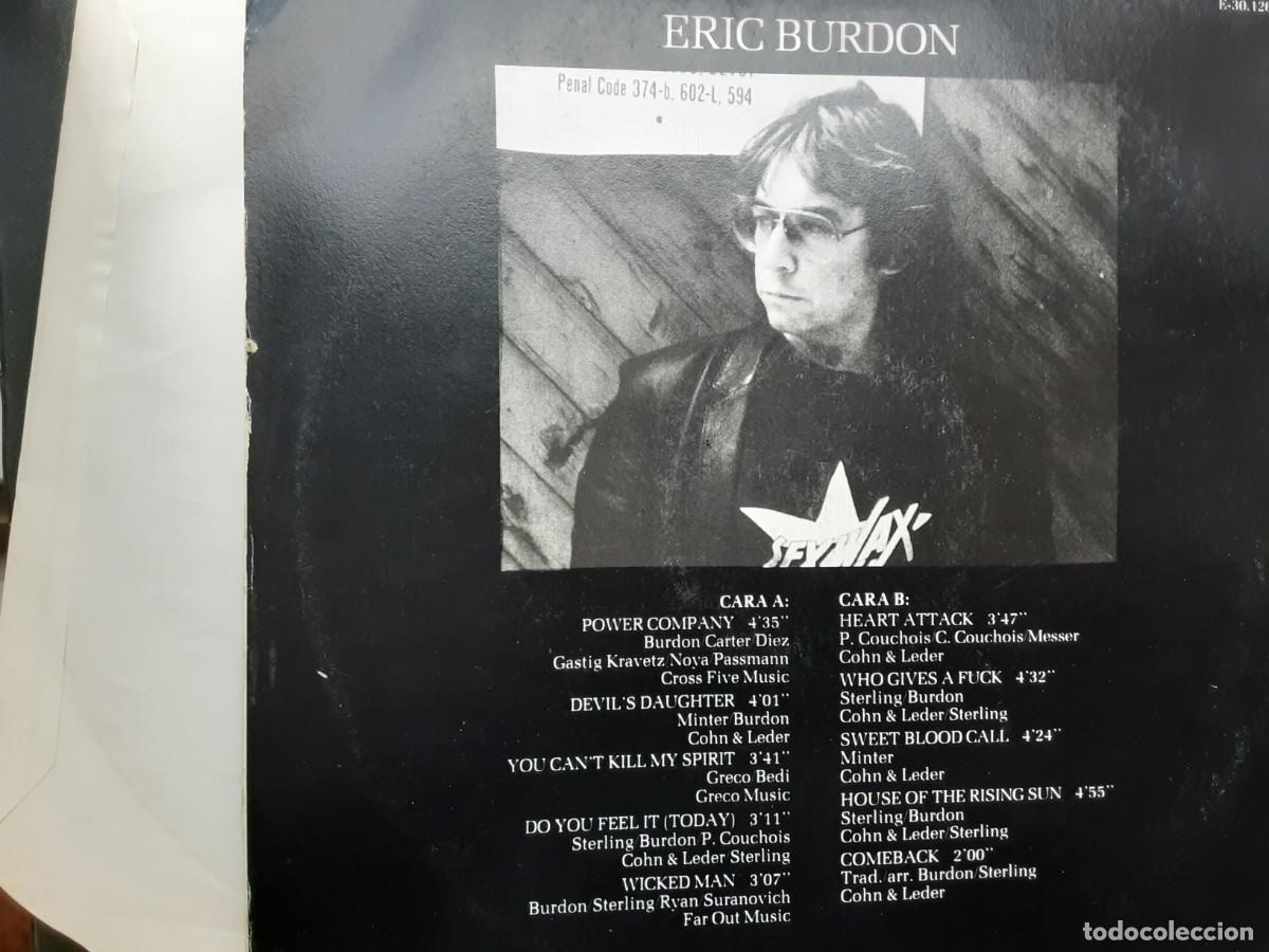 Discos de vinilo: Lp ERIC BURDON, mismo t&iacute;tulo 1983, promo - Foto 2