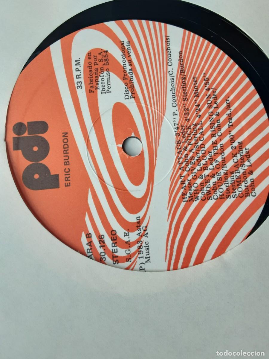 Discos de vinilo: Lp ERIC BURDON, mismo t&iacute;tulo 1983, promo - Foto 3
