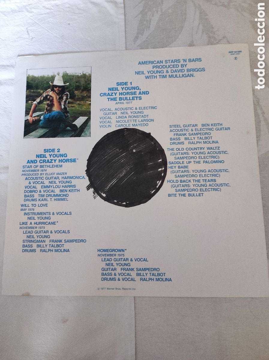 Discos de vinilo: NEIL YOUNG - AMERICAN STARS N BARS - Foto 3