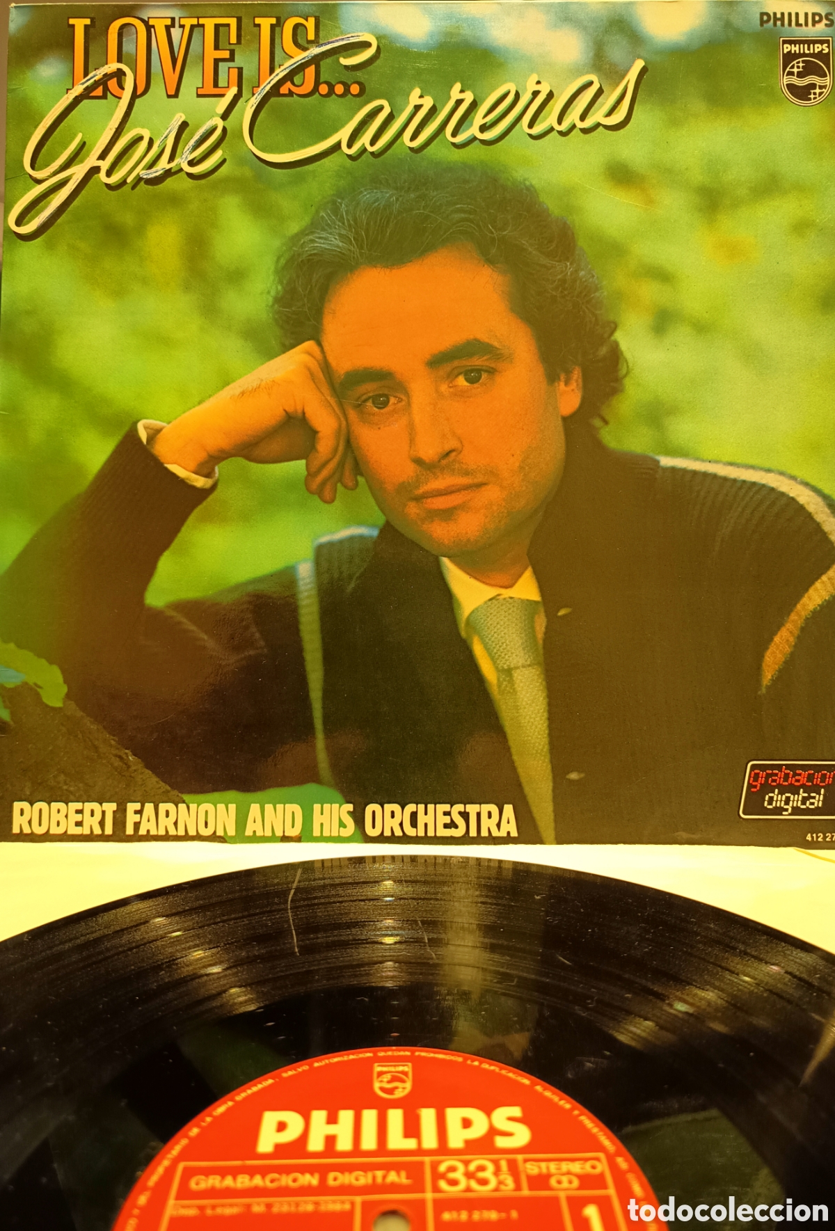 Discos de vinilo: Vinilo Jos&eacute; Carreras Love Is... - Foto 3