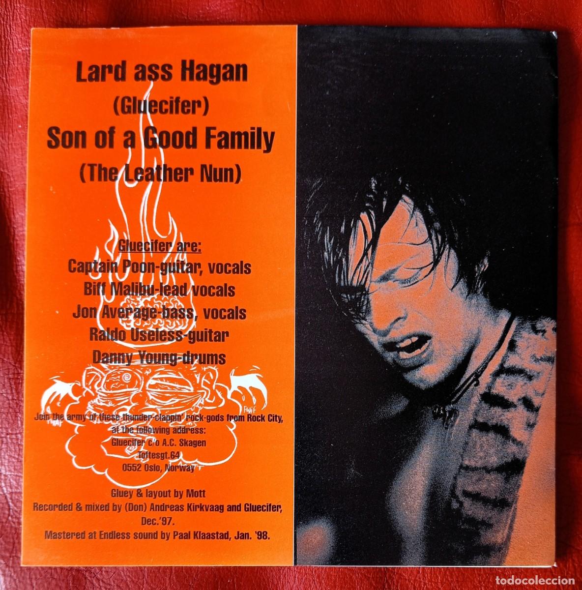 Discos de vinilo: GLUECIFER - LARD ASS HAGEN 7&rdquo; - Foto 2