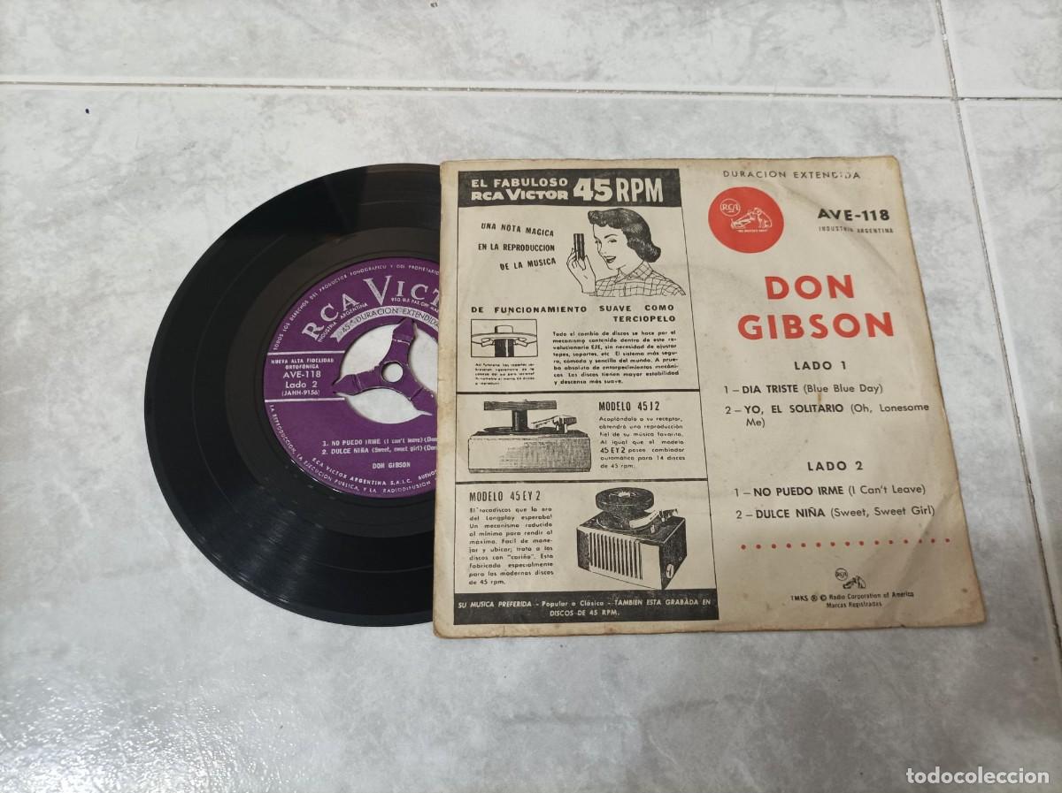 Discos de vinilo: Don Gibson ep Argentina -rarisimo- - Foto 2