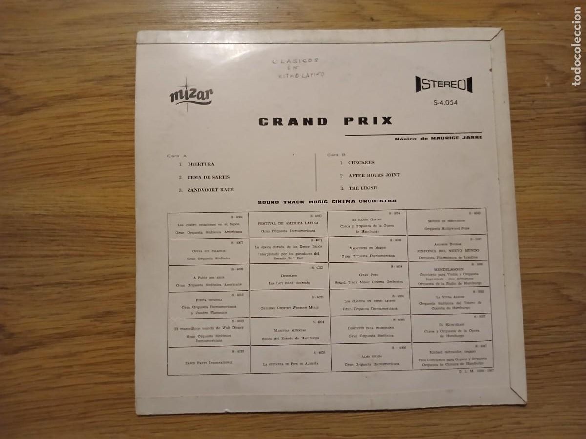 Discos de vinilo: Grand prix - Banda sonora - Foto 2