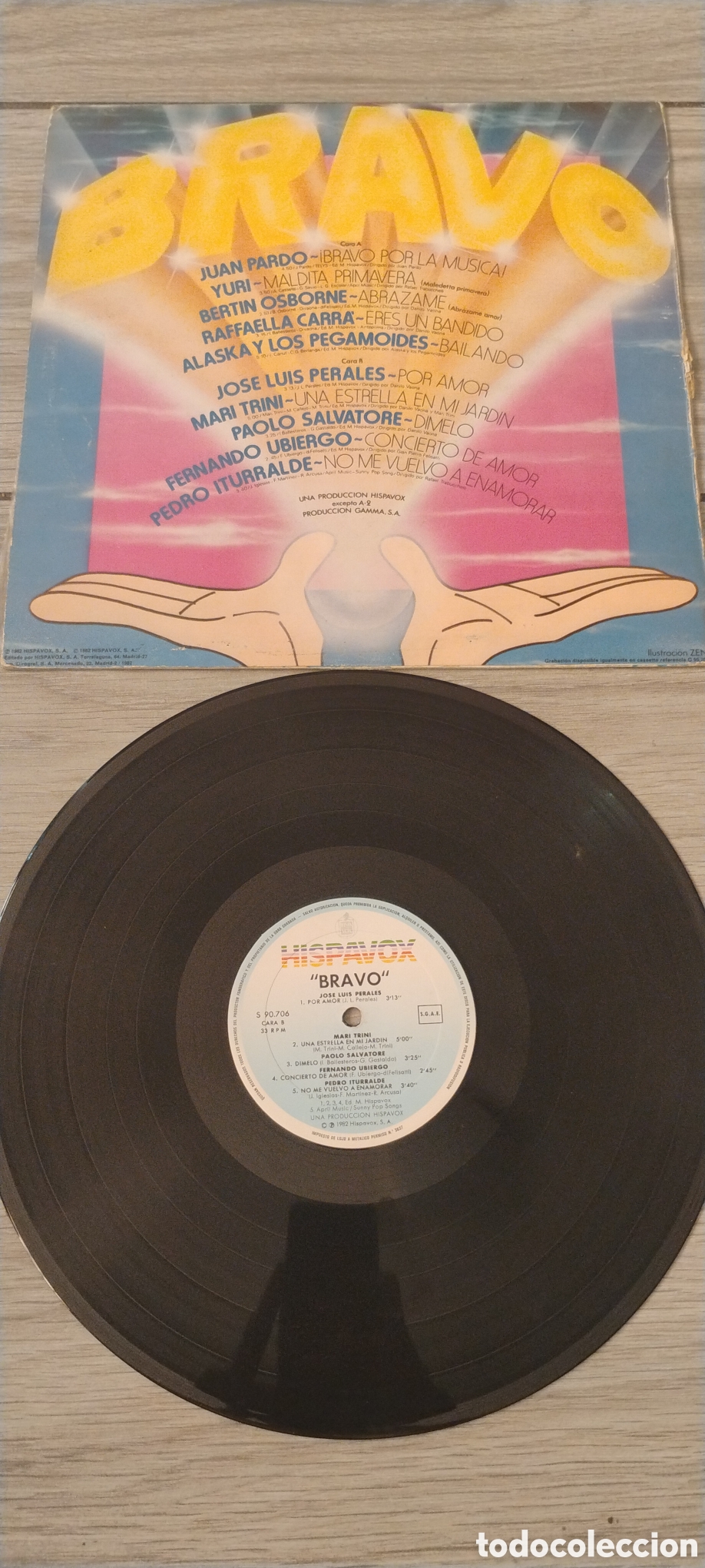 Discos de vinilo: BRAVO-VARIOUS-LP-HISPAVOX/SPAIN-IB - Foto 3