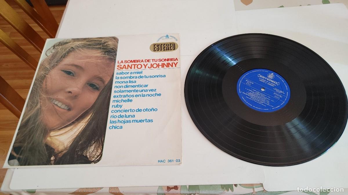 Discos de vinilo: SANTO Y JOHNNY-LP LA SOMBRA DE TU SONRISA - Foto 1
