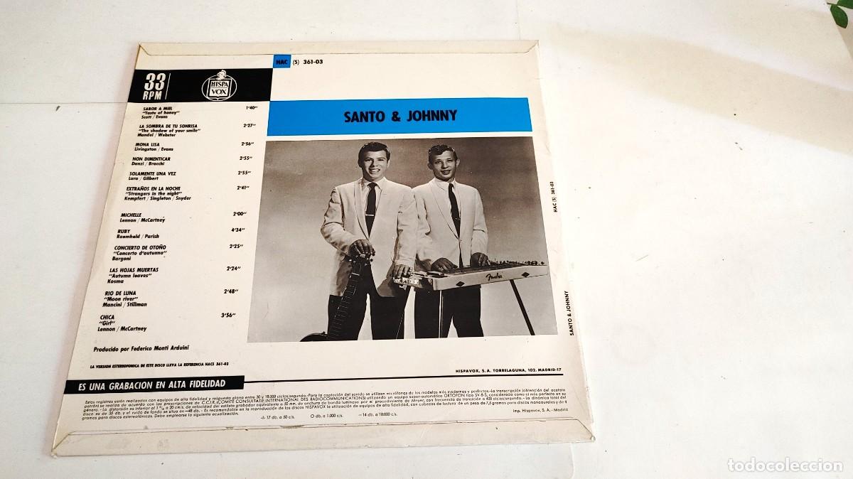 Discos de vinilo: SANTO Y JOHNNY-LP LA SOMBRA DE TU SONRISA - Foto 2