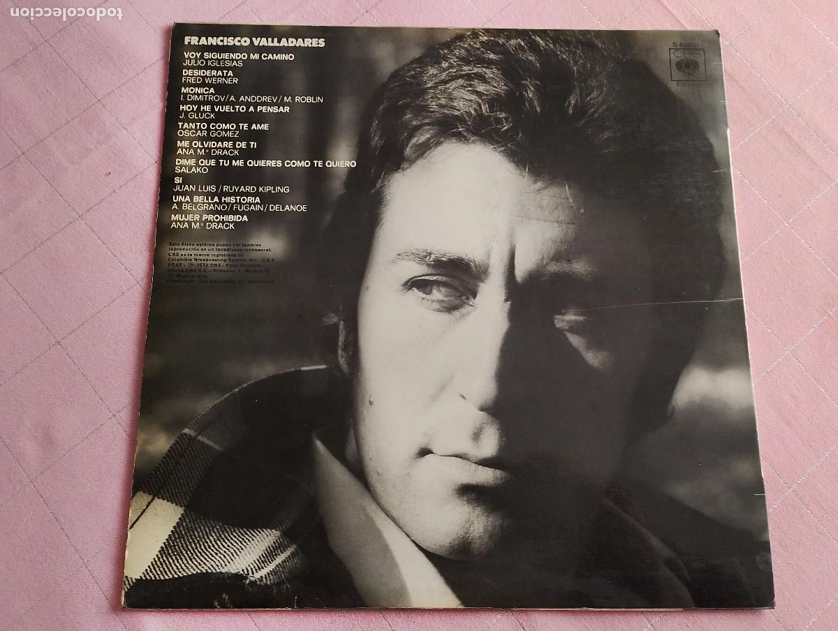 Discos de vinilo: francisco valladares cbs 1973 - Foto 2