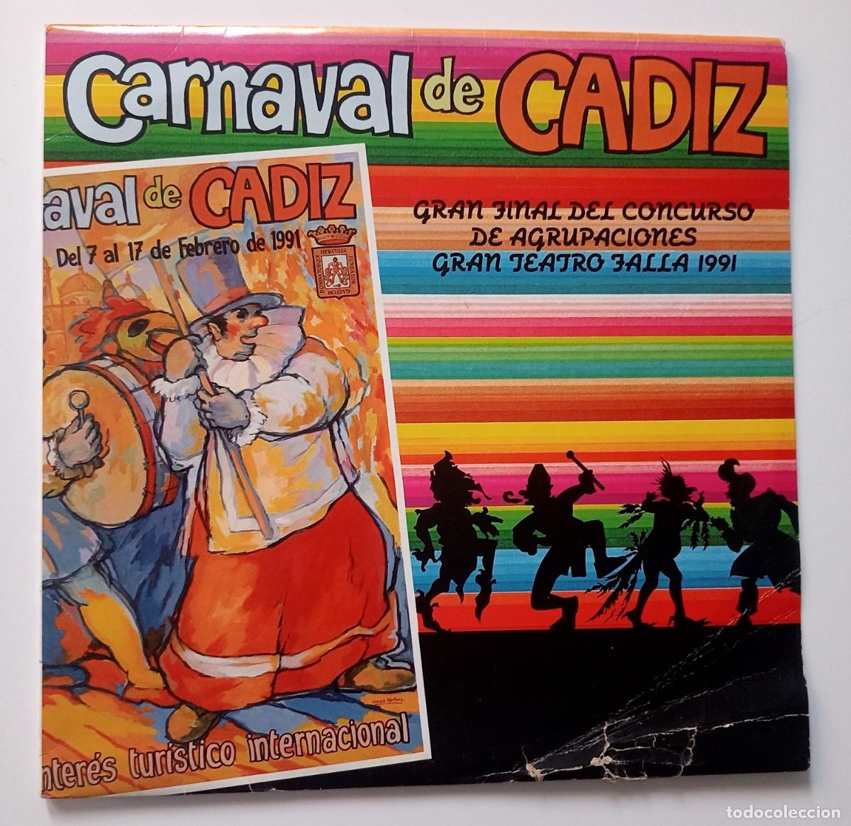 Discos de vinilo: CARNAVAL DE C&Aacute;DIZ TRIPLE LP GRAN FINAL 1991 - Foto 1
