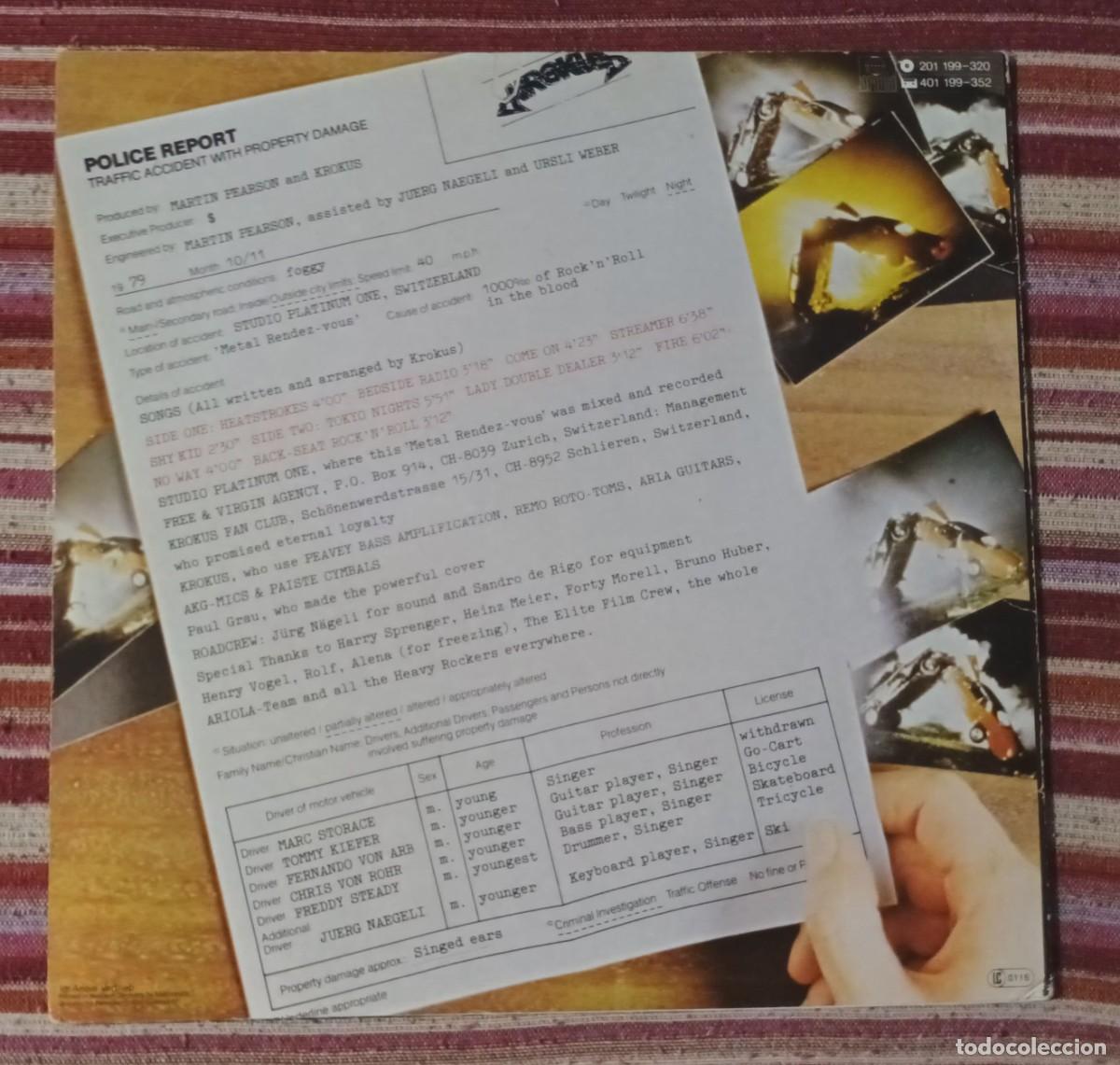 Discos de vinilo: KROKUS - METAL RENDEZ-VOUS - LP - Foto 2