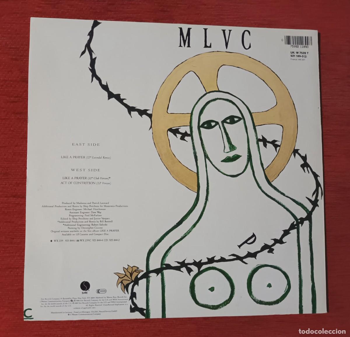Discos de vinilo: MADONNDA - LIKE A PRAYER-MAXI SINGLE 3 TRACKS) - Foto 2