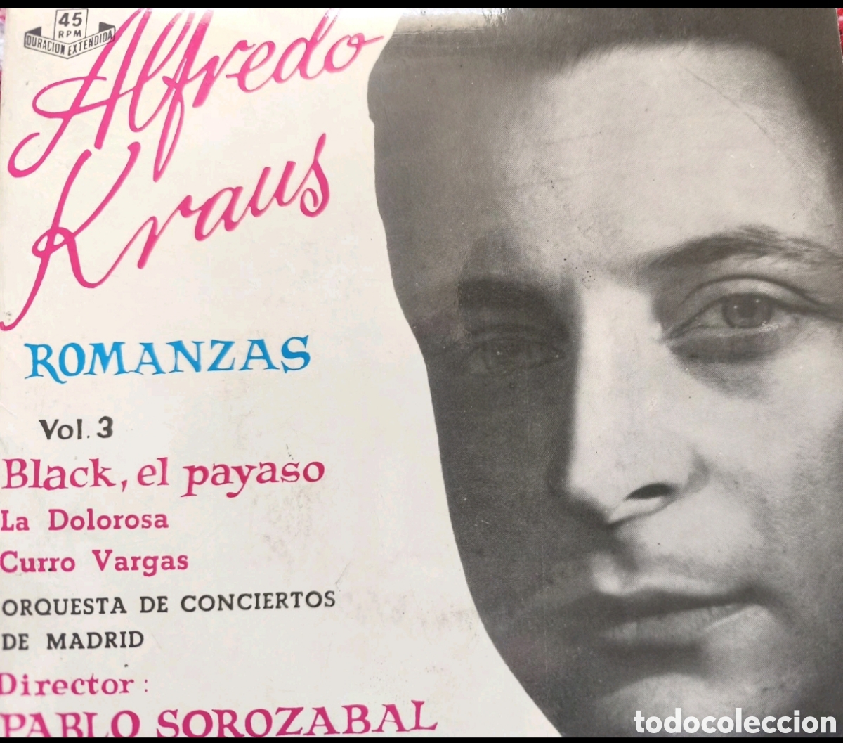 Discos de vinilo: Alfredo Kraus: Romanzas vol.3 - Foto 1